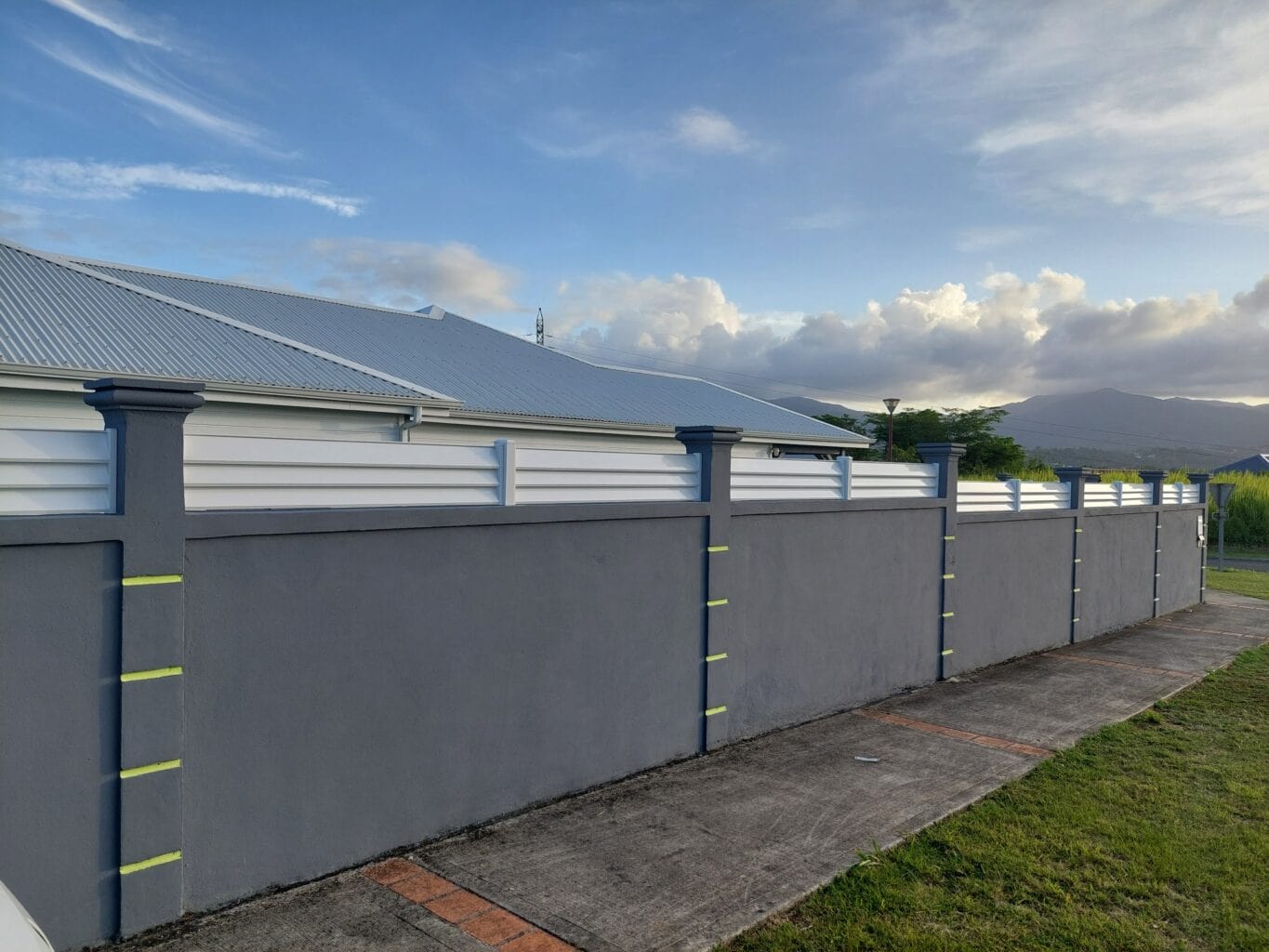 GCF-Guadeloupe- Brise Vue oblique lames Z