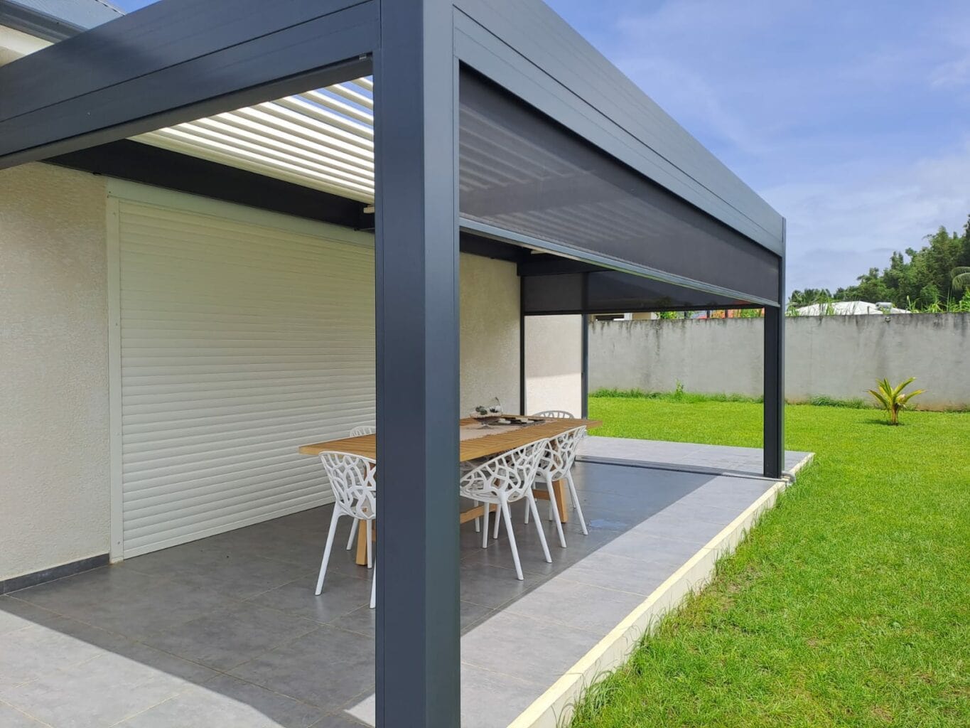 Pergola ALU Bioclimatique lames ALU Motorisées IMG 20230819 WA0023 - Gossec Conseils Fermetures